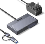 Teine toode Ugreen Cieta diska adapteris M.2 NVMe + SATA 2 5/3 5" HDD SSD USB-A/USB-C 10 Gbps UGREEN/75621EU (6941876295425)