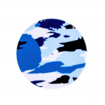 Universaalne telefonihoidja (Popsocket) iLike Universal Pop Holder Camo Blue