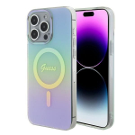 Tagakaaned Guess  Guess GUHMP15XHITSQ iPhone 15 Pro Max turquoise/turquoise hardcase IML Iridescent MagSafe