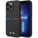 Tagakaaned BMW  BMW Silicone Pattern iPhone 15 Pro Max Case - Black