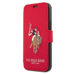 Tagakaaned U.S. Polo PU US Polo USFLBKP12SPUGFLRE iPhone 12 mini 5,4" czerwony/red book Polo Embroidery Collection