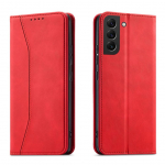 Tagakaaned Hurtel  Magnet Fancy Case for Samsung Galaxy S23+ flip cover wallet stand red