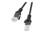 Monitori tarvik Lanberg Patchcord CAT.5E UTP 0.25M black fluke passed