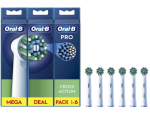 Hambahari Oral-B | Replaceable toothbrush heads | EB50RX-6 Cross Action Pro | Heads | For adults | Number of brush heads included 6 | White