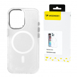 Tagakaaned Wozinsky  Wozinsky Glitter Case with Mag Safe for Samsung Galaxy S25+ - Clear with Glitter