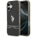 Muud kaubad U.S. Polo PU  US Polo DH and Bottom Stripe Logo MagSafe iPhone 17 Case - Black