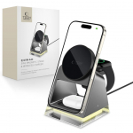 Muud kaubad Tech-Protect  Tech-Protect QI15W-A43 3in1 Wireless Charger with MagSafe for Apple Devices - Black