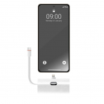 V&auml;line aku Forcell Powerbank Forcell F-Energy Power Plug F5K3 PD 20W 5000 mAh with built-in connector Lightning white