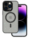 Tagakaaned iLike Apple IPHONE 12 PRO MAX MAGNETIC SPLASH FROSTED CASE Transparent Black