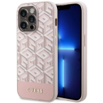 Tagakaaned Guess  Guess GUHMP14LHGCFSEP iPhone 14 Pro 6.1" pink/pink hard case GCube Stripes MagSafe
