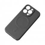 Tagakaaned Hurtel  MagSafe Compatible Silicone Case for iPhone 15 Plus Silicone Case - Black