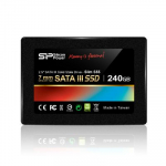K&otilde;vaketas SSD Silicon power  Slim S55 240 GB, SSD interface SATA, Write speed 450 MB/s, Read speed 550 MB/s