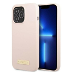 Tagakaaned Guess  Guess GUHMP13XSPLP iPhone 13 Pro Max 6.7" pink/pink hard case Silicone Logo Plate MagSafe