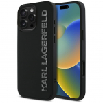 Muud kaubad Karl Lagerfeld Karl Lagerfeld HC 3D Rubber Elongated Glitter iPhone 16 Pro Case - Black