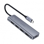 Muu arvutitarvik Ugreen Ugreen USB Type C HUB - 4x USB 3.2 Gen 1 with USB-C power port gray (CM219 70336)