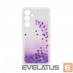 Tagakaaned iLike Samsung Galaxy A35 Silicone Case Water Glitter Purple