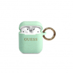 Korpus k&otilde;rvaklappidele Guess - Airpods Pro Glitter Silicone Case Green