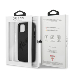 Tagakaaned Guess  Guess Saffiano Vintage Script Case for iPhone 12 Pro Max 6.7" - Black