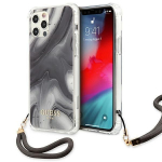 Tagakaaned Guess  Guess GUHCP12LKSMAGR iPhone 12 Pro Max 6.7" grey/grey hardcase Marble Collection