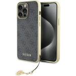 Tagakaaned Guess  Guess 4G Charms Collection case for iPhone 15 Pro Max - gray