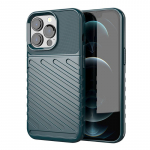 Tagakaaned Hurtel  Thunder Case Flexible Tough Rugged Cover TPU Case for iPhone 13 Pro green