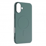 Tagakaaned Hurtel  Liquid Silicone Case MagSafe for iPhone 16 - dark green