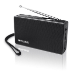 Interaktiivne lahendus Muse M-030R Black, 2-band portable radio