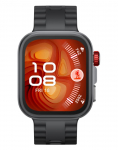 Nutikell Huawei Watch FIT4 Pro, 3D Fluorelastomer Black Strap, Titanium Body, Seiya-B29