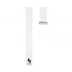 Rihm Connect 20mm Flat head Leather - Silicone Loop Magnetic Watch Strap (130mm M/L) White