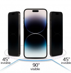 Kaitseklaasid iLike Apple IPHONE 14 PRO Tempered Privacy Glass Black