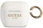 Korpus k&otilde;rvaklappidele Guess Apple AirPods 3 cover Silicone Glitter White