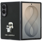 Tagakaaned Karl Lagerfeld - PU Saffiano Karl and Choupette Case for Samsung Galaxy Z Fold8 Black