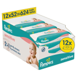 Teine toode Pampers  Pampers Sensitive mitras salvetes zidainiem  12 iepak.  624 gab. 80874487 (8006540523100)