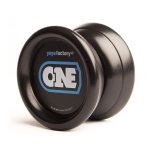 Spinnrid yoyofactory  YoYoFactory YO-YO ONE rotaļlieta iesācējiem  melns YO 005