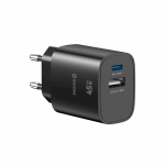 Adaptrid swissten  Swissten Edge GaN Tīkla Lādētājs USB-C PD 45W + USB-A 18W QC (8595217495289)
