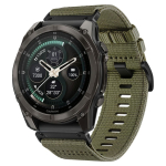 Muu Tech-Protect  Tech-Protect Nylon Classic Strap for Garmin Fenix ​​5X / 5X Plus / 6X / 6X Pro / 7X / 8 / 8 Pro / 9 / 9 Pro (51 mm) - green