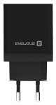Adaptrid Evelatus Universal Travel Charger ETC04 USB 2.4A + Type-C 3A 30W Power Delivery Black