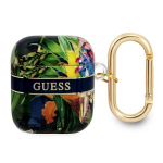 Tagakaaned Guess  Guess GUA2HHFLB AirPods cover blue/blue Flower Strap Collection