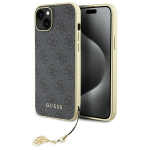 Tagakaaned Guess  Guess 4G Charms Collection case for iPhone 15 Plus - gray