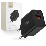 Adaptrid Tech-Protect  Tech-Protect NC30W Charger USB-C PD 30W / USB-A QC 3.0 - Black
