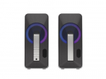 juhtmega k&otilde;larid Genesis Computer Speaker Helium 100BT RGB Gaming Speakers, Bluetooth, Silver/Black