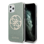 Tagakaaned Guess  Guess GUHCN65PCUGLKA iPhone 11 Pro Max khaki hard case 4G Circle Glitter