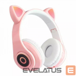 Juhtmevabad k&otilde;rvaklapid Bemi B39 Noise Cancell Kids Cat Bluetooth Wireless Headset FM Radio / MP3 Mico SD and Phone call