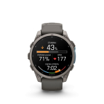 Nutikell Garmin  Fenix 9 &ndash; 47mm Titanium with Pebble Grey Silicone Band
