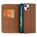 Tagakaaned Dux Ducis  Dux Ducis Skin X2 case for iPhone 14 Plus case with magnetic flap brown