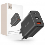 Adaptrid Tech-Protect  Tech-Protect NC30W charger 2x USB-C PD 30W / USB-A QC 3.0 - black