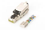 &Uuml;leminek Digitus  | CAT 6A Field Termination Plug, STP with dust cap, Bend relief | DN-93631