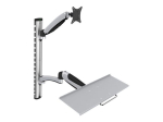 Teleri kinnitus Digitus | Wall mount | Workstation | Adjustable Height, Tilt, Swivel | 27 " | Maximum weight (capacity) 6 kg | Silver