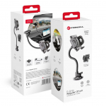 Puutepliiats Forcell  Car phone holder Forcell F-Grip Regular 27 cm windshield / dashboard / air vent black
