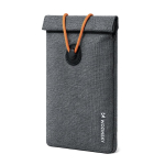 Adaptrid Wozinsky  Wozinsky WPB-R12 RFID Blocking Phone Case with Flap and String 21.5x12 cm - Gray